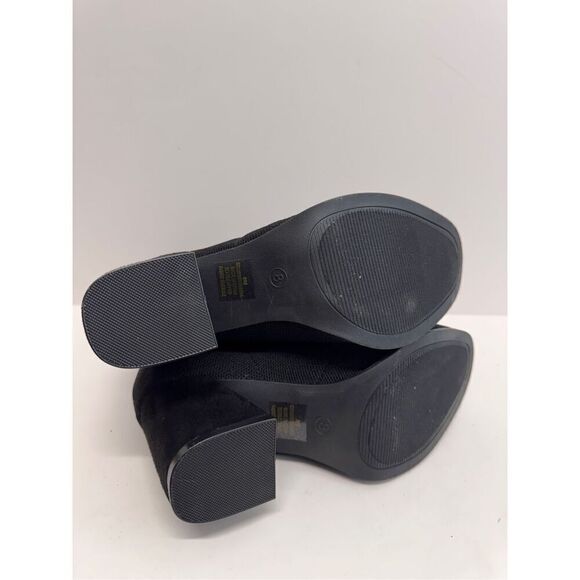 MIA Stretch Boots Size 8 Black Block Heel Ankle Booties Pull On Style NEW - Picture 9 of 9